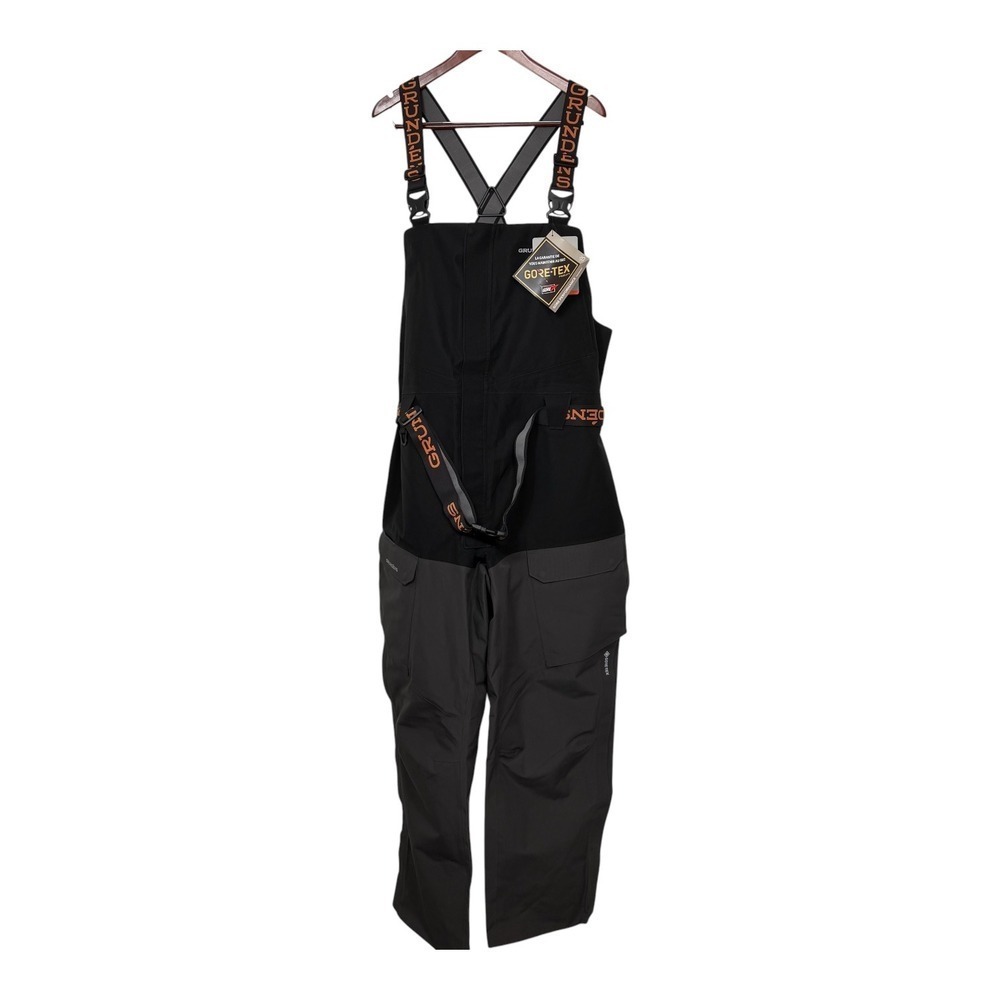 Grundens Buoy X Gore-Tex 3L Mens XXL 2XL Black Fishing Bib NWT 10316